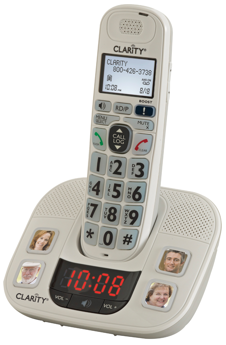 Ten one-touch programmable memory buttons, including four optional photo inserts, let you call your loved ones quickly and easily.