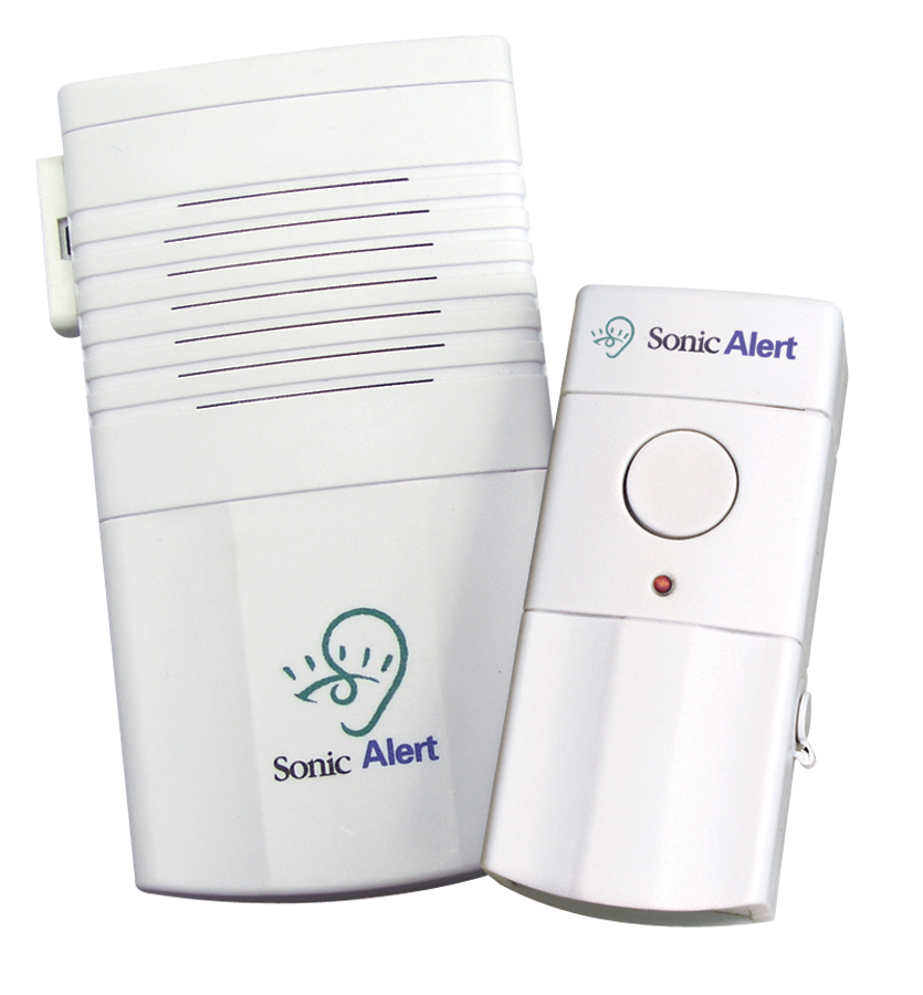 Ne manquez plus aucune visite. L’avertisseur de sonnette de porte Sonic Alert vous informe de la présence d’un visiteur. Ne manquez plus aucune visite. L’avertisseur de sonnette de porte Sonic Alert vous informe de la présence d’un visiteur.