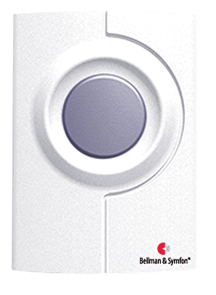 The Bellman Visit Push-Button Transmitter is easy to install, reliable and can also be used as a portable call button. Bellman & Symfon Visit Push-Button Transmitter