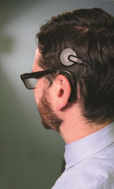Cochlear implant user. Cochlear Implant user.