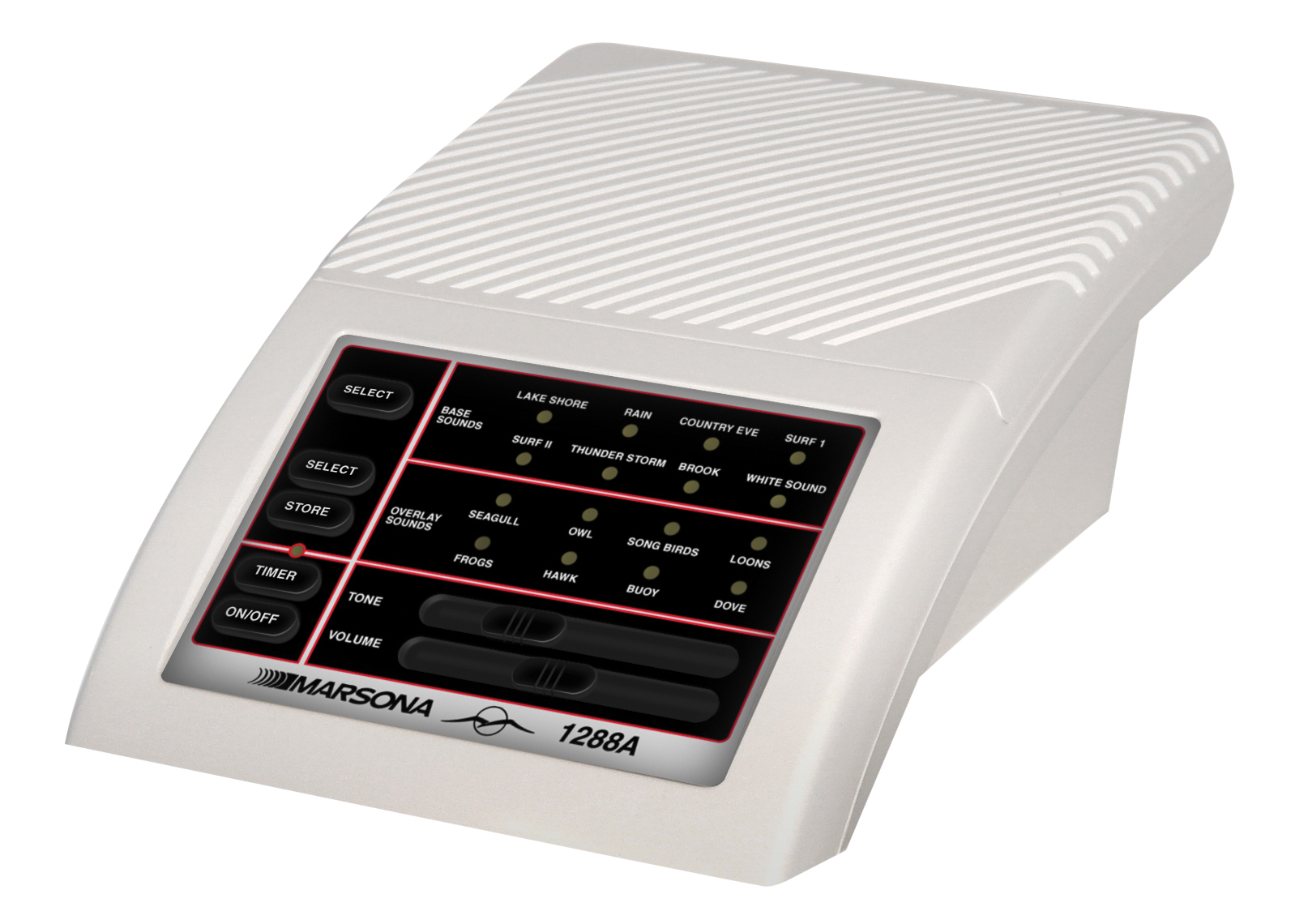 Le Marsona 1288A possède des commandes tactiles, des icônes lumineuses (LED) et un haut-parleur de haute qualité. Le Marsona 1288A possède des commandes tactiles, des icônes lumineuses (LED) et un haut-parleur de haute qualité.