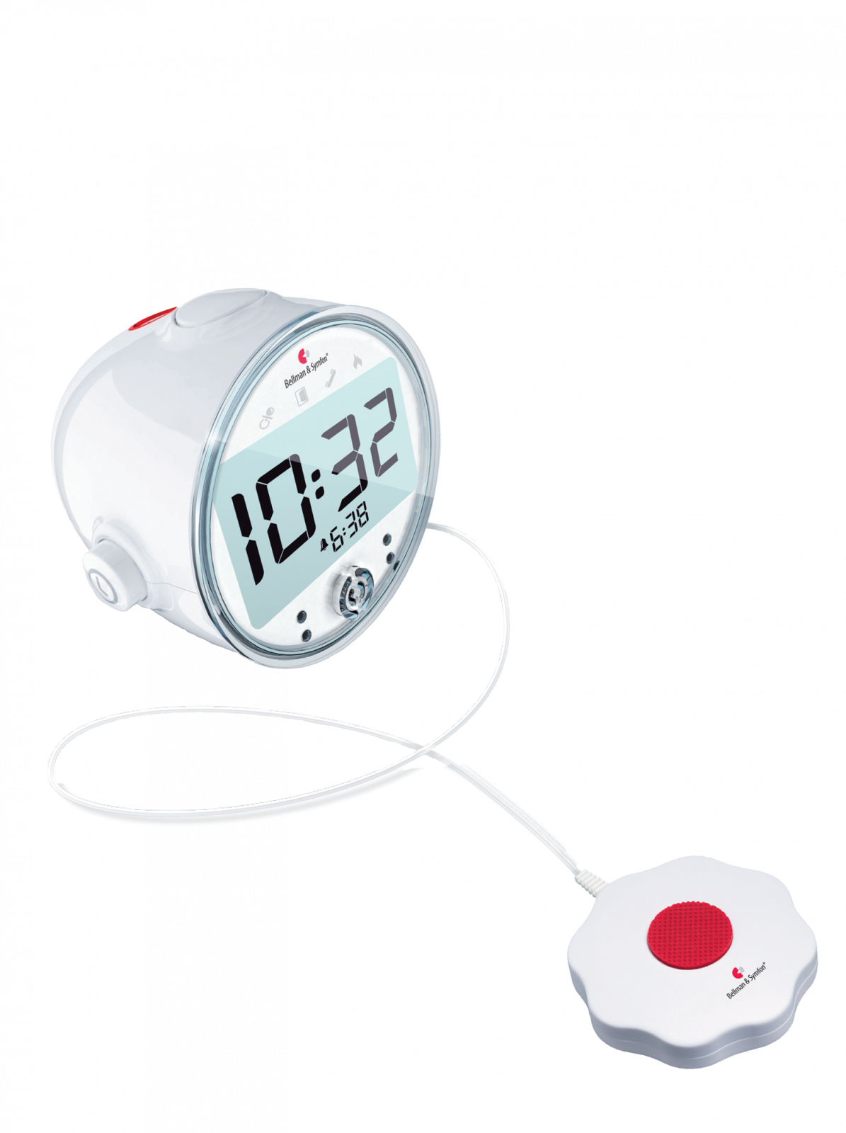 Bellman & Symfon Visit Digital Alarm Clock w/ Builtin Receiver and