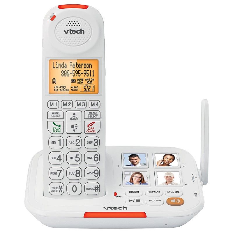 Vtech Cordless Amplified Phone with Answering System Canadian Hearing