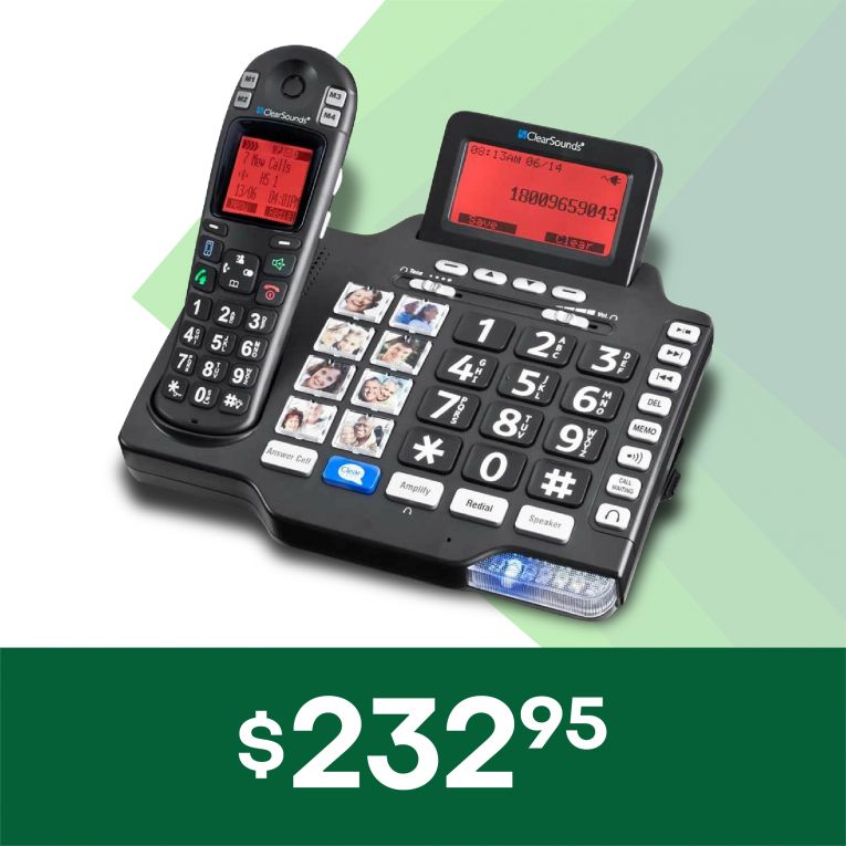 CLEARSOUNDS 55DB BLUETOOTH CORDLESS PHONE